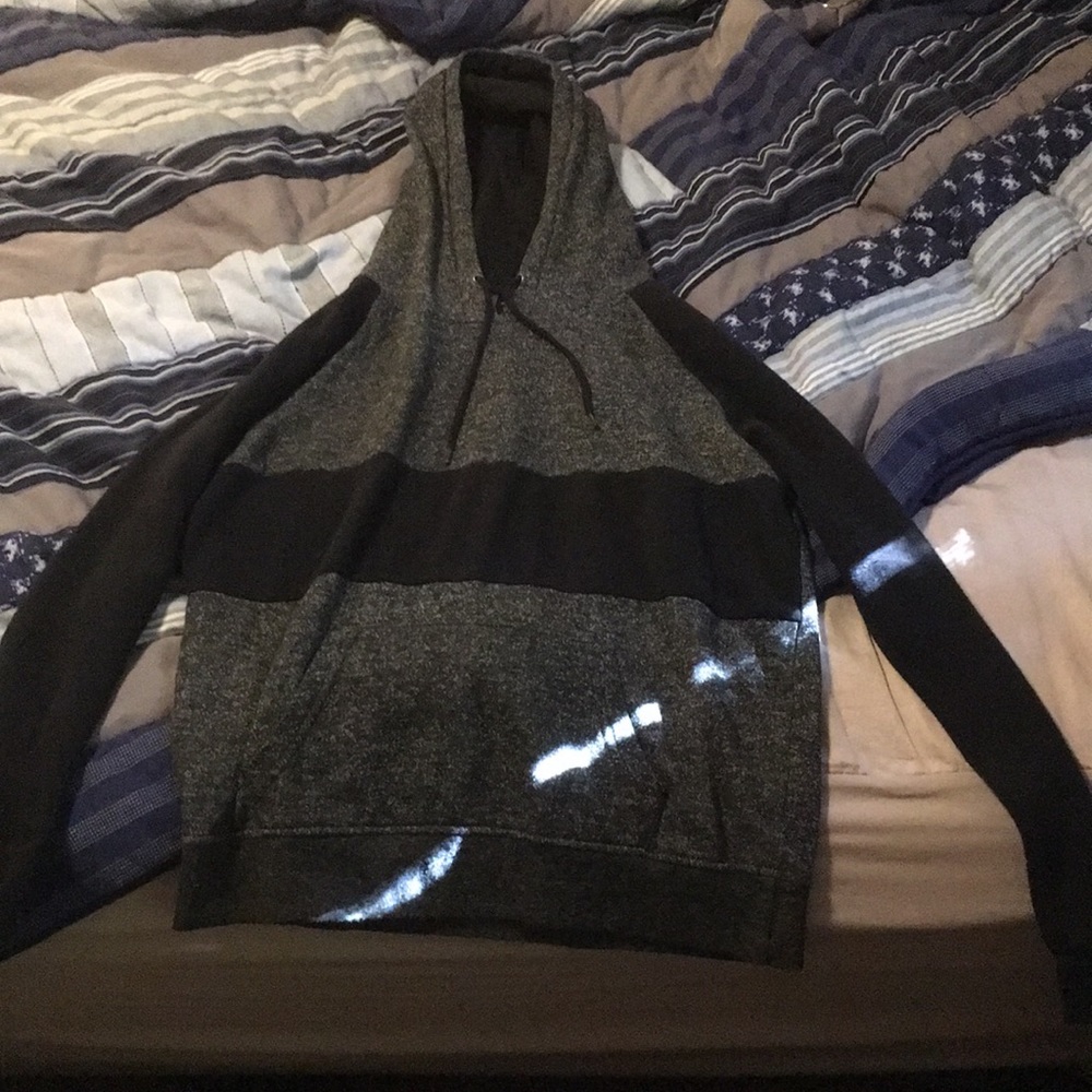 Black and grey hoodie